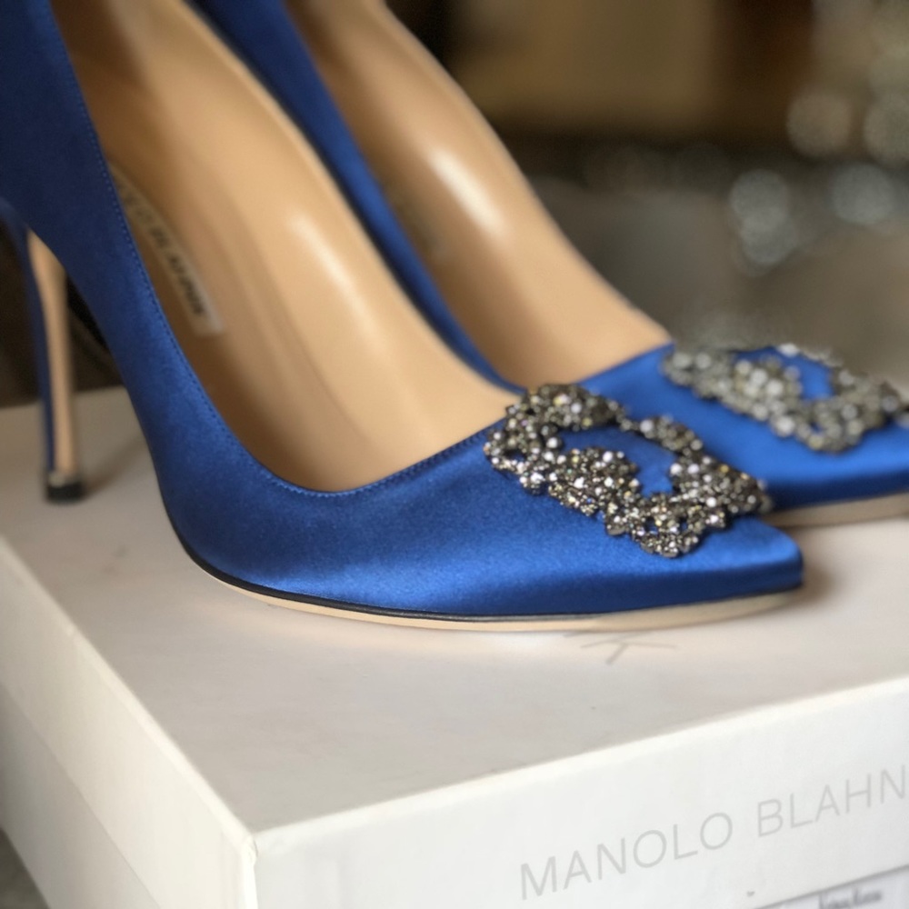 🚨SOLD!🚨🔹💙Royal Blue Manolo Blahnik 💙🔹